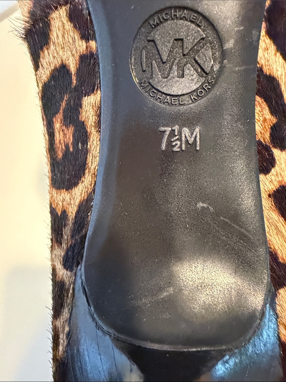 Michael Kors Leopard Print Pointed-Toe Heels - Brown/Black - Picture 10 of 10